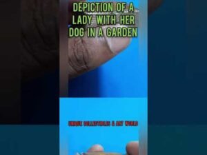 Antique/Vintage Miniature Trinket Metal Box (hand made painting on top) #shorts