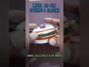 Heart Shaped Ceramic Jewelry Box With Floral Designs #shorts