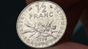 1968 France 1/2 Franc Coin • Values, Information, Mintage, History, and More