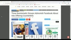 Counterfeit Coin Ads – Facebook Ignores NGC PNG ACEF Letters