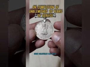 20 Years Long Service Medal,Republic India,Medals Collecting #shorts