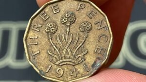 1941 United Kingdom 3 Pence Predecimal Coin • Values, Information, Mintage, History, and More