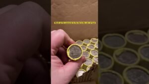 A SURPRISE FIND! Coin roll hunting Silver Half Dollars