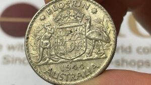 1944 S Australia 1 Florin Coin • Values, Information, Mintage, History, and More