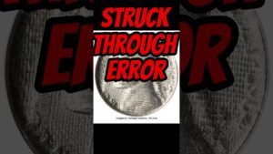 Rare Nickel Worth Money! Struck Through Error Coin! #shorts