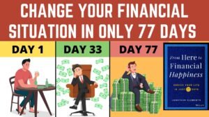 FROM HERE TO FINANCIAL HAPPINESS💰 ENRICH YOUR LIFE IN JUST 77 DAYS – FINANCE BOOK SUMMARY IN HINDI