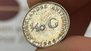1966 Netherlands Antilles 1/10 Gulden Coin • Values, Information, Mintage, History, and More