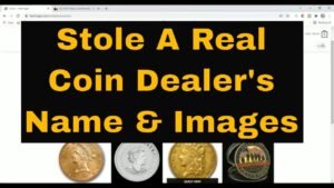 Stole Coin Dealers Name Logo Images To Scam Coin Collectors