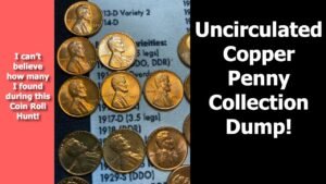 Coin Roll Hunting Pennies and Finding MANY Uncirculated Coins!