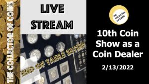 Coin show live: end of setup (portrait video mode)