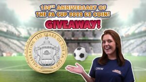 The brand new 150th anniversary of the fa cup 2022 £2 coin!