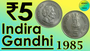 5 rs coin indira gandhi price, 5 rs coin value | 5 rs commemorative coins | #headsntails ricc 5rs 1