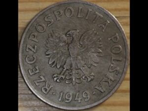 1949 poland 50 groszy (coppernickel) coin • values, information, mintage, history, and more