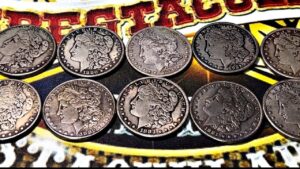 Can you identify the one real coin in this group?