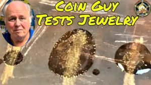 Coin Shop Owner explains how to test jewelry with acid.