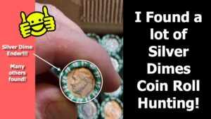 Wow! silver dimes galore. i can’t believe how many i found
