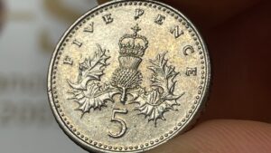 1990 united kingdom 5 pence 5p coin • values, information, mintage, history, and more