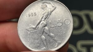 1955 Italy 50 Lire Coin • Values, Information, Mintage, History, and More