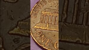 Us penny found coin roll hunting