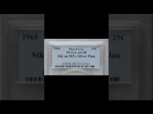 $14,600 Silver Quarter Error 1965 #shorts