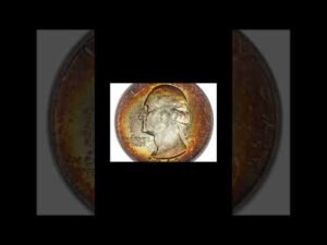 $23,500 1941 P Toned Washington Quarter #shorts