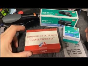 Opening a Silver Proof set from the mint and the perfect tool for coin collectors From Max USA