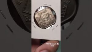 Brilliant UNC 1928(B) 2 Anna’s , Very rare in high grades 😊. #india #coins #collection