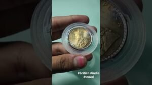 This thing Glows, here is my 1918 Rupee #toning #coins #british #india #numismatics