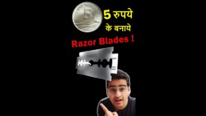 Chillar gyan क्यों बनाए जाते 5 rs coins के razor blades? 🤑🤑🤑 | 5 rs coin value 2007 | chillar gyan #shorts