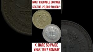 Chillar gyan 50 paise coin value 1957, cost rs.20,00+ most valuable 50 paise