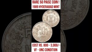 Chillar gyan 50 paise coin value 1989h, cost rs.1000+ most valuable 50 paise