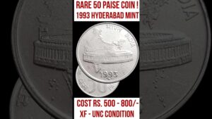 Chillar gyan 50 paise coin value 1993h, cost rs.500+ most valuable 50 paise