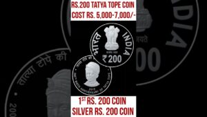 Chillar gyan 200 rs. coin! rare silver tatya tope 200 rs. coin!