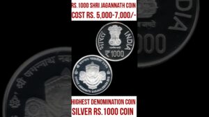 Chillar gyan 1000 rs. coin rare 😲 old coins value, 1000 rs. coin shri jagannath🤩