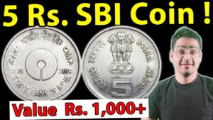 Chillar gyan sbi 5 rs coin value, rs.1000/ old coins value | rare 5 rupees coin mule, chillar gyan