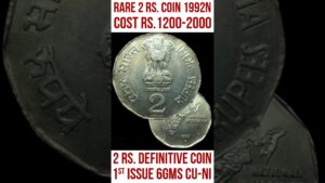 Chillar gyan cost rs.1200 2,000 🤩 rare 2 rs. coin 1992 noida!