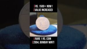 Chillar gyan 💥cost rs.15,00! rare 1 rs. coin 2004, bombay mint! old coin value #shorts #oldcoins #chillargyan