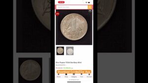 Coinbazzar.com most expensive one rupee 1954 coin of republic india #coinscollection