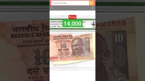 Coinbazzar.com 10 rupee ka ye note 14000 ki kimat se sell ho rhaa hai .