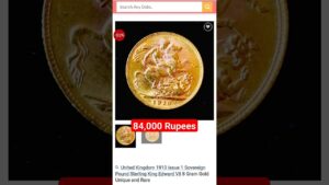 Coinbazzar.com rare united kingdom gold coin for sale at coinbazzar and selling for 84000 rupee