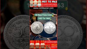Coinbazzar.com republic india 50 naya paise coin market value | most valuable 1957 to 1963 #shorts #oldcoinprice