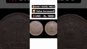Chillar gyan 💥1 rs. coin value rs. 1500! rare 1 rs. coin 1988 noida, old coins value #shorts #oldcoins #rarecoins