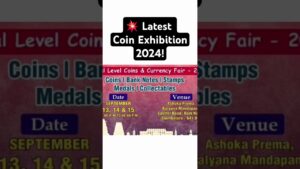 Chillar gyan 💥latest coin exhibition 2024 coimbatore, tamil nadu! old and rare coins of india🤩 #shorts #oldcoins