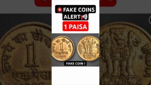 Chillar gyan 💥1 paisa coin fake! don’t buy fake coins! 1 paise 1966 coin?️ #shorts #1paisa #oldcoins #rarecoins