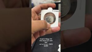 Indian coinage khadi & village m mint mark coin #oldindiancoins #khadiandvillage