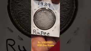 Indian coinage one rupee 1939 #oldcoins #1939onerupee #rarecoins #oldcoinbuyer