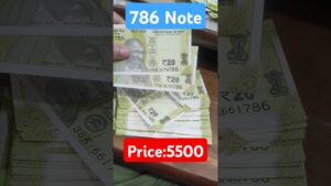 Coinbazzar.com most valuable 20 rupee 786 ending note selling at 5500