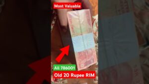 Coinbazzar.com old extremely rare 20 rupee rim 786 complete packet bundle selling for 55000 rs twenty rs valuable