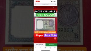 Coinbazzar.com 1 rupee rare note price ₹30,000 most valuable one rs bank note 1964 selling coinbazzar अमीर बना देगा
