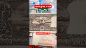 Coinbazzar.com 10 rupee rare gaddi price ₹10000 selling at coinbazzar ten rs packet rim bundle currency for sale